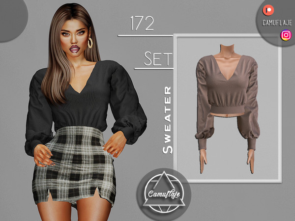 The Sims Resource - SET 172 - Sweater