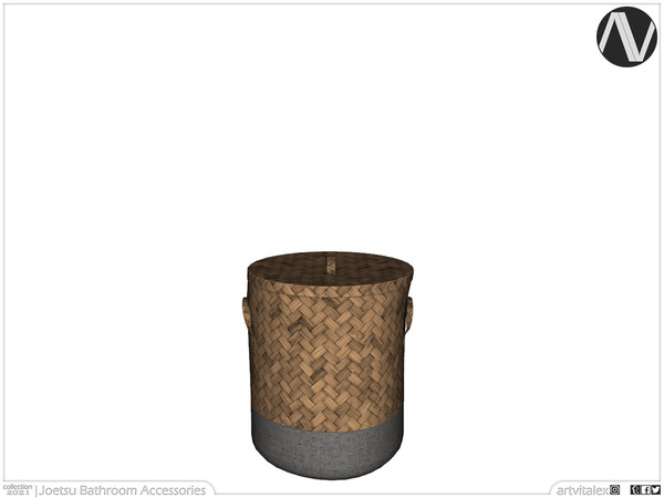 Sims 3 — Joetsu Laundry Basket by ArtVitalex — Bathroom Collection | All rights reserved | Belong to 2022 ArtVitalex@TSR