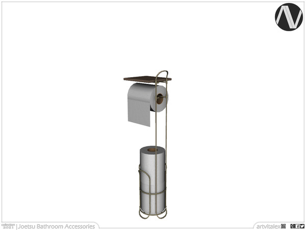 Sims 3 — Joetsu Toilet Paper Holder Stand by ArtVitalex — Bathroom Collection | All rights reserved | Belong to 2022