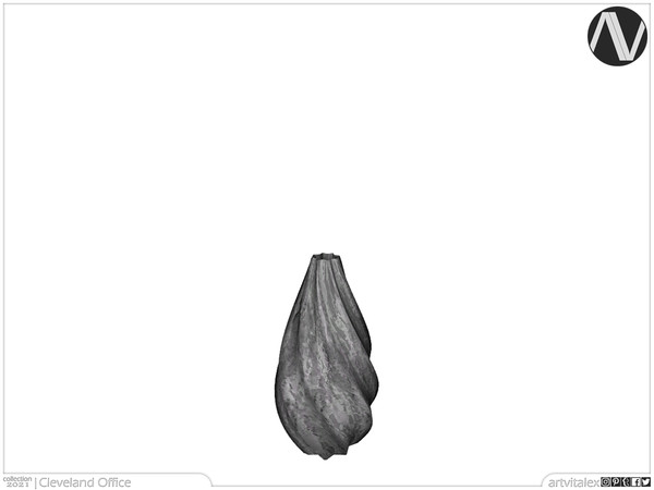 Sims 3 — Cleveland Curved Vase by ArtVitalex — Office And Study Room Collection | All rights reserved | Belong to 2022