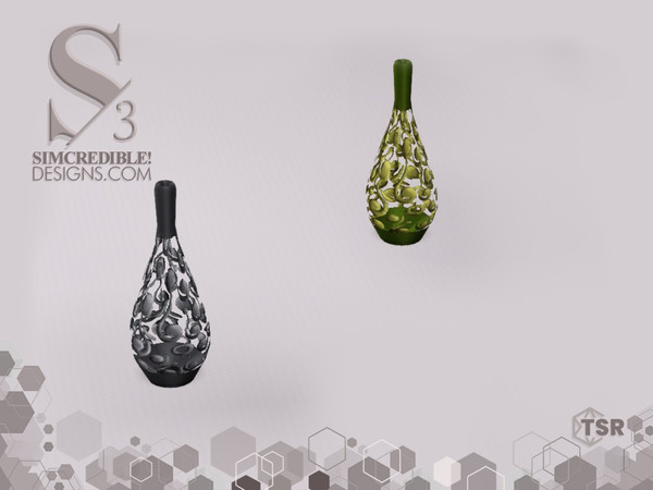Sims 3 — Film Noir Vase by SIMcredible! — SIMcredibledesigns.com