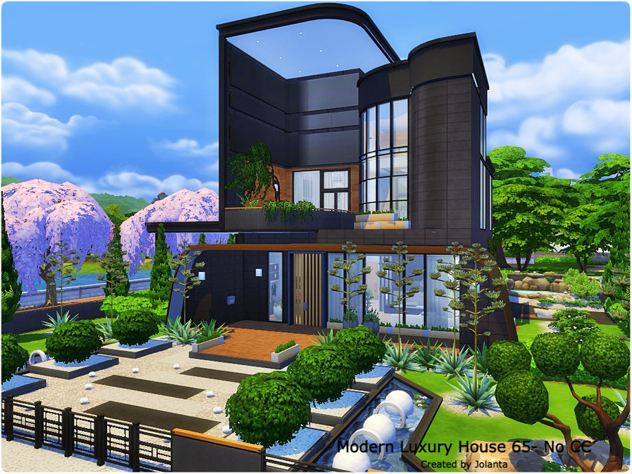 The Sims Resource Modern Luxury House 65 No CC