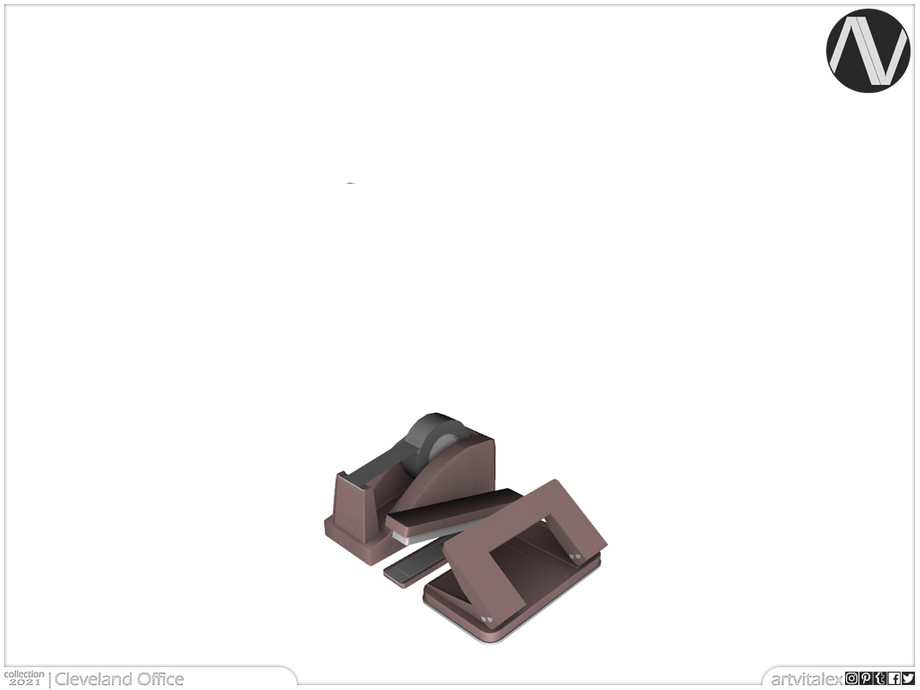 The Sims Resource | Cleveland Stapler, Tape Dispenser And Puncher