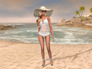 Sims 4 — Summer Beach CAS Background by DelicateHarmonyKitty — A detailed CAS background set against the backdrop of a