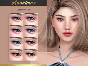 Sims 4 — Eyeshadow N27 by Anonimux_Simmer — - 8 Shades - Compatible with the color slider - BGC - HQ - Thanks to all CC