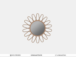 Sims 4 — Nathalie - Mirror by Syboubou — This is a wicker mirror with geomatrical shape.