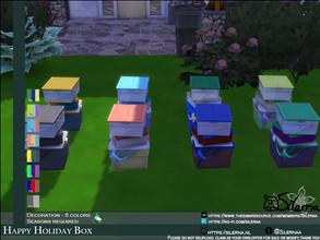 Sims 4 — Holiday Box by Silerna — Needed more colors :) - Seasons required - Stand-alone recolor - Objects - Decoration -