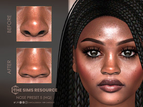 Sims 4 — Nose Preset 5 (HQ) by Caroll912 — A large nose preset for female Sims. Preset is suited for Teen - Elders and