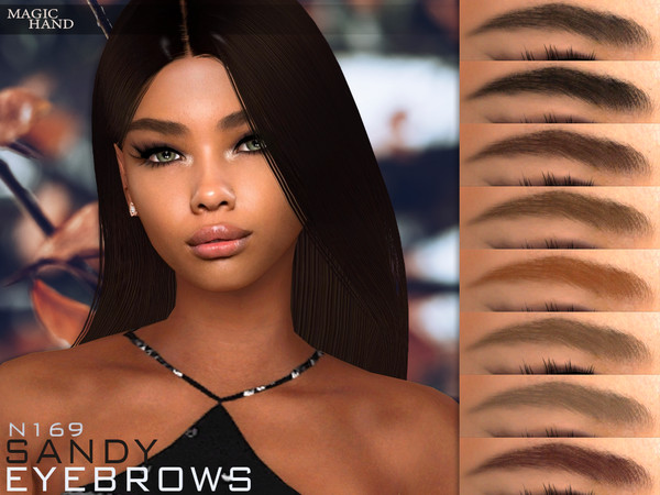 Sims 4 — [Patreon] Sandy Eyebrows N169 by MagicHand — Natural bushy eyebrows in 13 colors - HQ Compatible. Preview - CAS