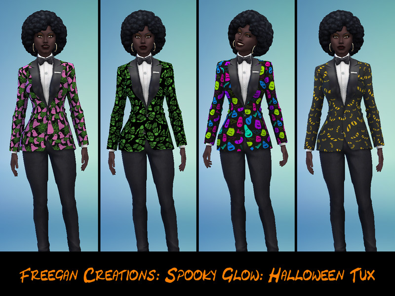 Sims 4 The Sims Resource | Spooky Glow- Halloween Tux by TSR Creator