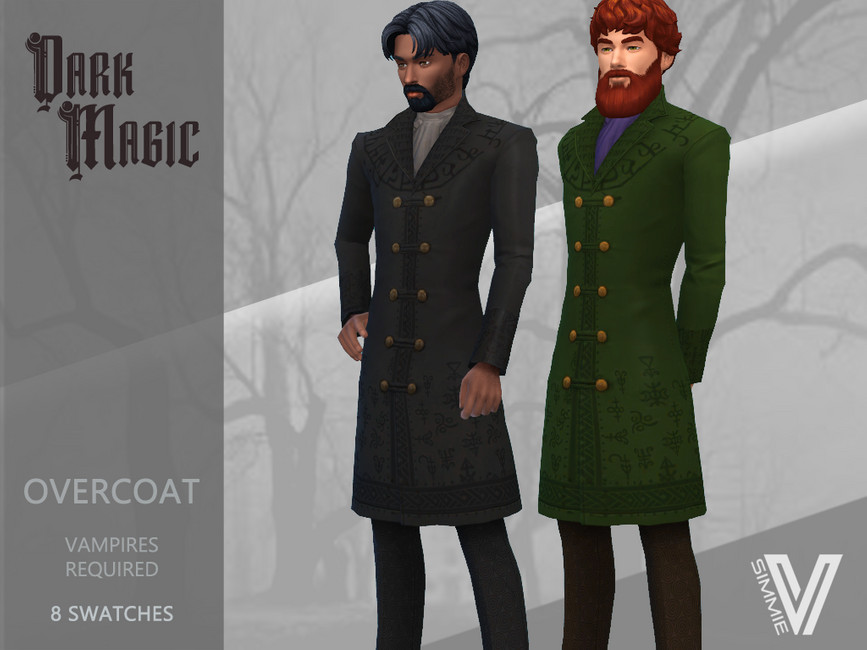 The Sims Resource Dark Magic Overcoat