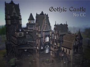 Sims 4 — Gothic Castle by VirtualFairytales — You can spot the majestic silhouette from far away. It almost seems as the