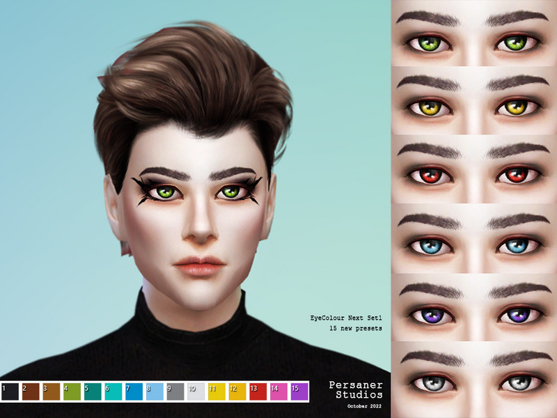 Sims 4 PersanerStudios EyeColour Next Set1 by Xperie