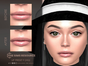 Sims 4 — Lip Preset 9 (HQ)  by Caroll912 — A small lip preset for female Sims. Preset is suited for Teen- Elders and all