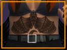 Sims 4 — Bat sternum tattoo by thecellabration — a traditional-inspired bat tattoo
