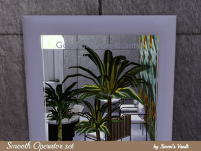 Sims 4 — Smooth Operator set Mirror by siomisvault — This mirror calls you beauty! Comes with 5 swatches hope you like
