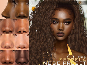 Sims 4 — Estrela Nose Preset N25 by MagicHand — Nubian nose for males and females - HQ Compatible Click on the nose to