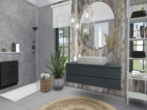 Sims 4 — Zinara Bathroom by Suzz86 — Zinara is a fully furnished and decorated bathroom. Size:4x5 Value: $ 5000 Short
