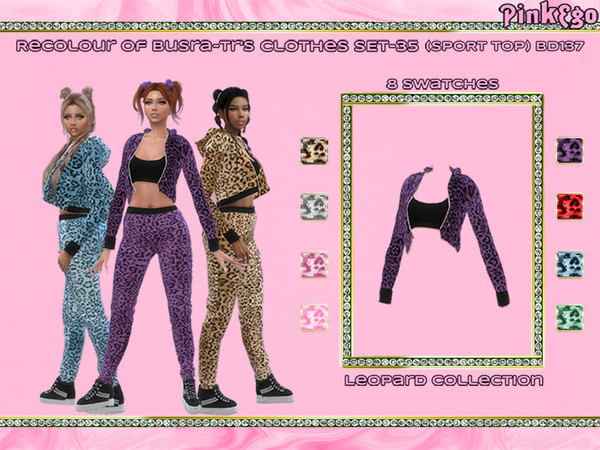 The Sims Resource - PinkEgo Recolour of busra-tr's Clothes SET-35 ...