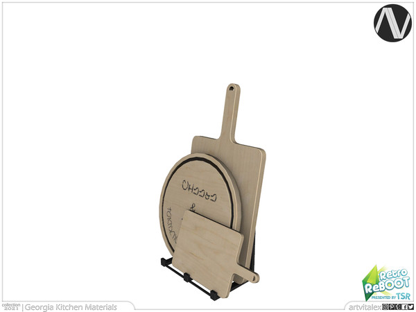 Sims 3 — Retro ReBOOT | Georgia Chopping Boards by ArtVitalex — Kitchen Collection | All rights reserved | Belong to 2022