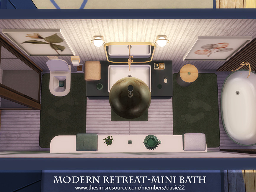 The Sims Resource Modern RetreatMini Bath