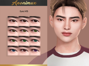 Sims 4 — Eyes N15 by Anonimux_Simmer — - 12 Swatches - Male/Female - Face paint category - All ages - BGC - HQ - Thanks