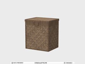 Sims 4 — Millennial - Wicker Side table by Syboubou — Wicker side table or night stand.