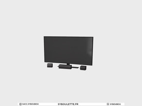 Sims 4 — Millennial - TV by Syboubou — This is a TV with sound system