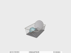 Sims 4 — Millennial - Dishes rack by Syboubou — This is a modern dish rack that will fit perfectly on the Millennial