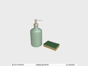Sims 4 — Millennial - Dish soap by Syboubou — This is a dish soap with a sponge.