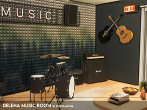 Sims 4 — Delena Music Room (TSR only CC) by xogerardine — Small music room. Enjoy! x