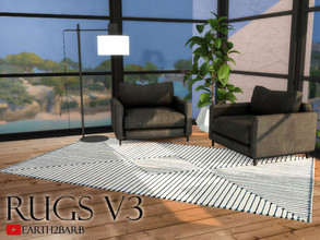 Sims 4 — Rugs V3 by barbara93 — Modern blue rugs. Gallery ID: barb2earth YT: earth2barb