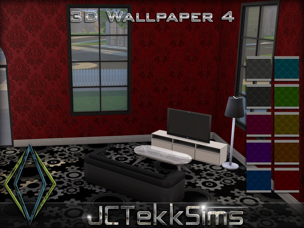 Sims 4 — 3D Wallpaper 4 by JCTekkSims — Created by JCTekkSims.