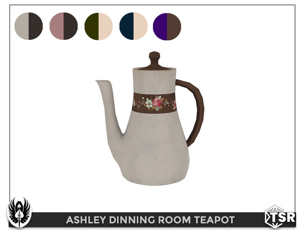 Sims 4 — Ashley Dinning Room Teapot by nemesis_im — Teapot from Ashley Dinning Room Set - 5 Colors - Base Game Compatible