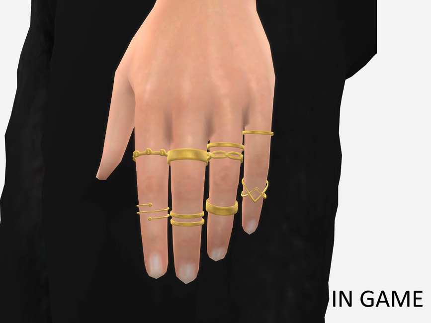 The Sims Resource - Ava Rings (left)