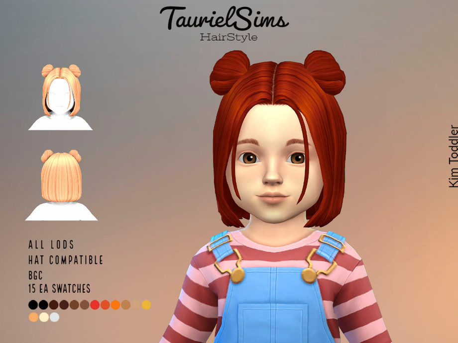 The Sims Resource - Kim -Hair style (toddler)