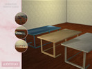 Sims 4 — McKenzie Dining Table by kenzxoxo — The McKenzie dining table is a luxury for any home, a perfect swatch of