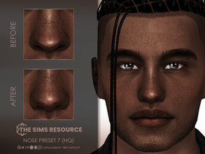 Sims 4 — Nose Preset 7 (HQ) by Caroll912 — A large nose preset for male Sims. Preset is suited for Teen - Elders and all
