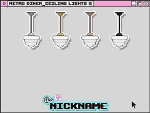 Sims 4 — retro diner_ceiling lights S by NICKNAME_sims4 — retro diner deco set 10 package files. retro diner_tissue