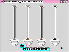 Sims 4 — retro diner_ceiling lights T by NICKNAME_sims4 — retro diner deco set 10 package files. retro diner_tissue