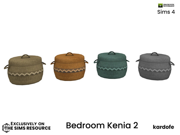 Sims 4 — kardofe_Bedroom Kenia_Basket by kardofe — Wicker basket, large, with lid, in four colour options