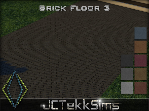 Sims 4 — Brick Floor 3 by JCTekkSims — Created by JCTekkSims.