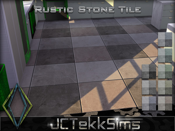 Sims 4 — Rustic Stone Tile by JCTekkSims — Created by JCTekkSims.