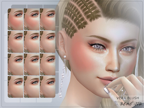 Sims 4 — Vera Blush [HQ] by Benevita — Vera Blush Makeup Category HQ Mod Compatible 12 Swatches Female I hope you like!
