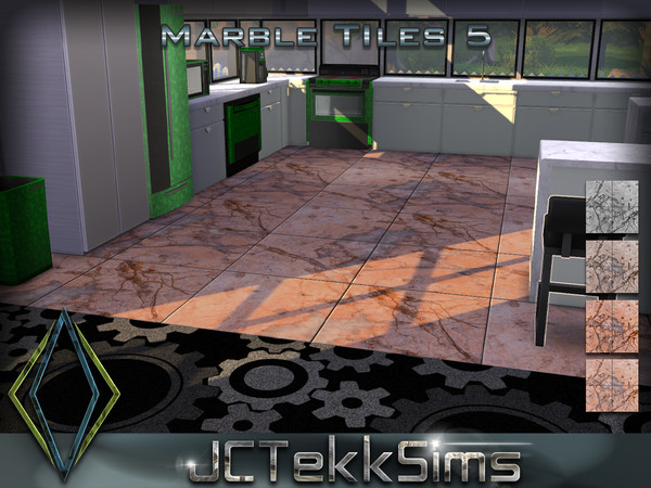 Sims 4 — Marble Tiles 5 by JCTekkSims — Created by JCTekkSims.