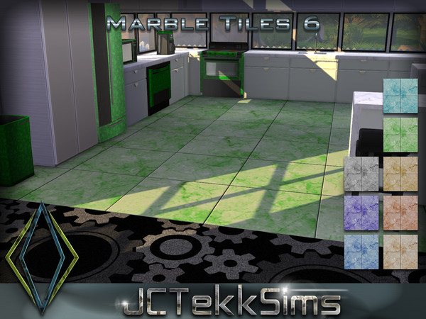 Sims 4 — Marble Tiles 6 by JCTekkSims — Created by JCTekkSims.