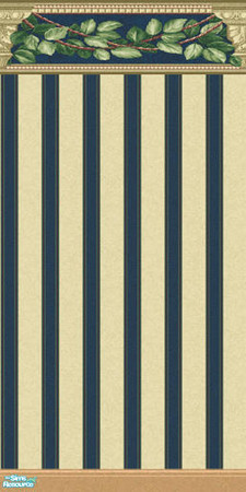 Sims 2 — Classic Wallpaper - Stripe in Blue by kittyispretty69 — A classic wallpaper to add beauty to your Sims' homes.