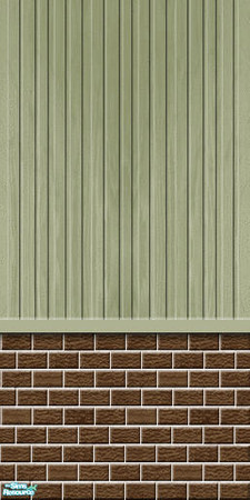Sims 2 — Studio K BR01VWS - Sagebrush by StudioKhagerks — Part of the Brick 01 & Vertical Wood Siding series. 20