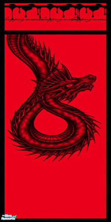 Sims 2 — Boys wall 5 by gonein60 — A wall.