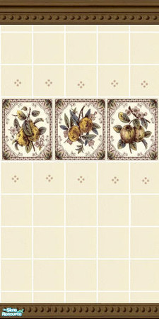Sims 2 — Victorian fruit 2 by devilishdawn — tiled wall